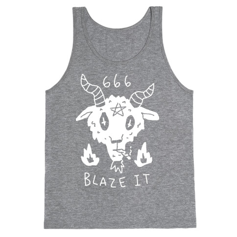 666 Blaze It Satan Tank Top