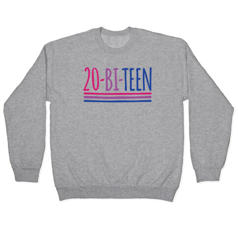 20-Bi-Teen White Print  Pullover