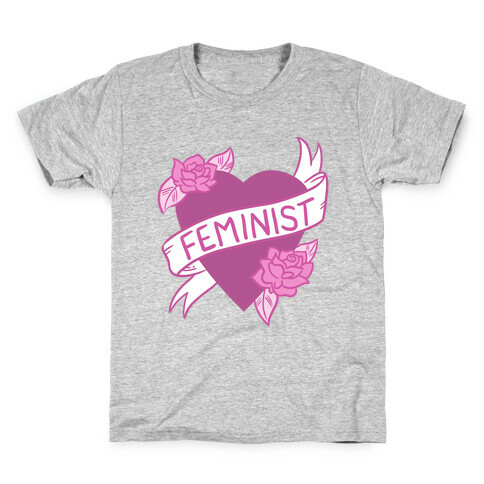 Feminist Heart Kids T-Shirt