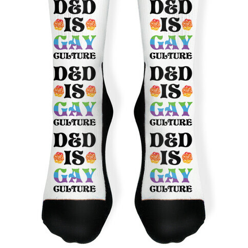 D&D Is Gay Culture Socks | LookHUMAN