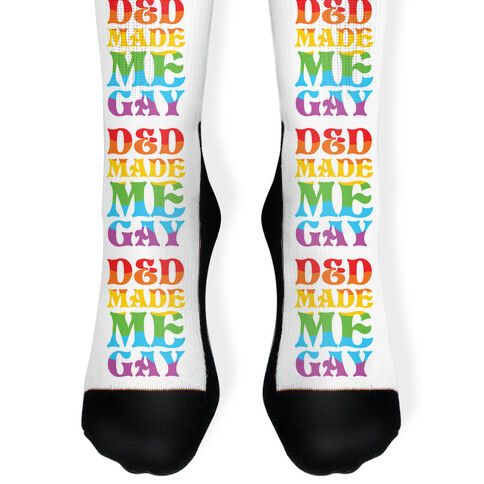 D&D Made Me Gay Sock