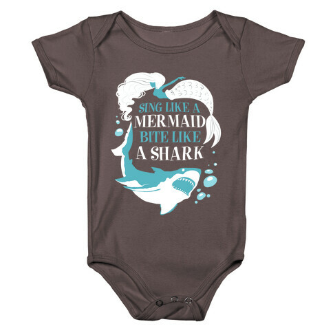 Sing Like a Mermaid, Bite Like A Shark Baby One-Piece