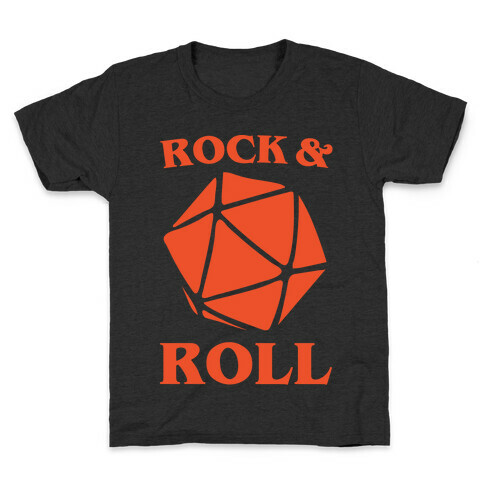 Rock and Roll D & D Parody White Print Kids T-Shirt