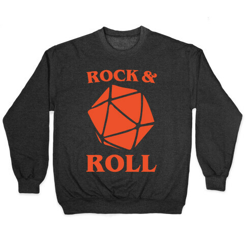 Rock and Roll D & D Parody White Print Pullover