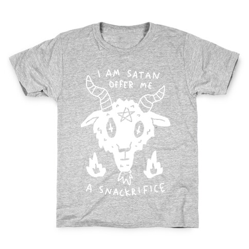 I Am Satan Offer Me A Snackrifice Kids T-Shirt