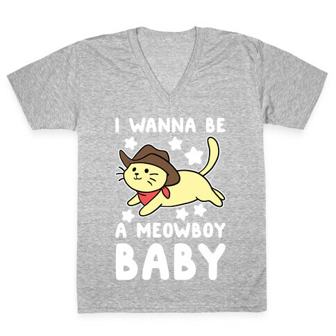 I Wanna be a Meowboy, Baby V-Neck Tee Shirt