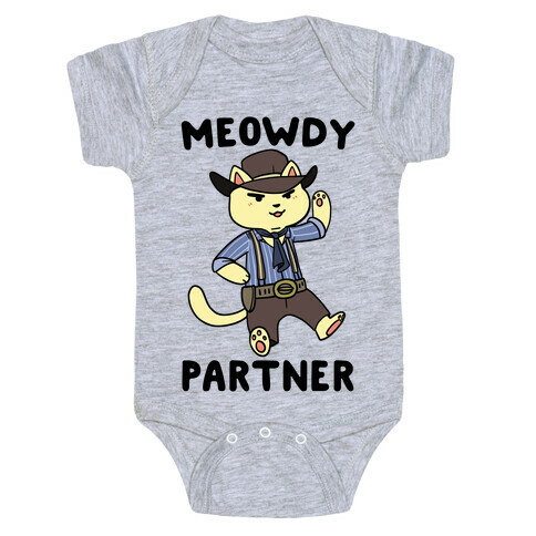 Meowdy, Partner - Arthur Morgan Baby One-Piece