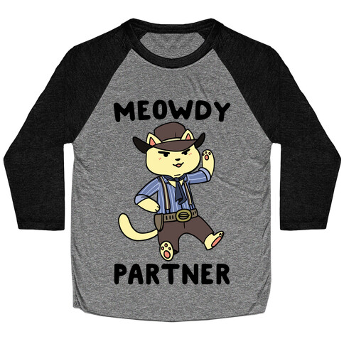 Meowdy, Partner - Arthur Morgan Baseball Tee