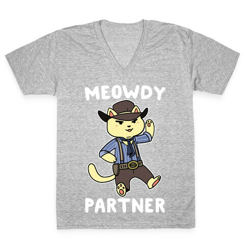 Meowdy, Partner - Arthur Morgan V-Neck Tee Shirt