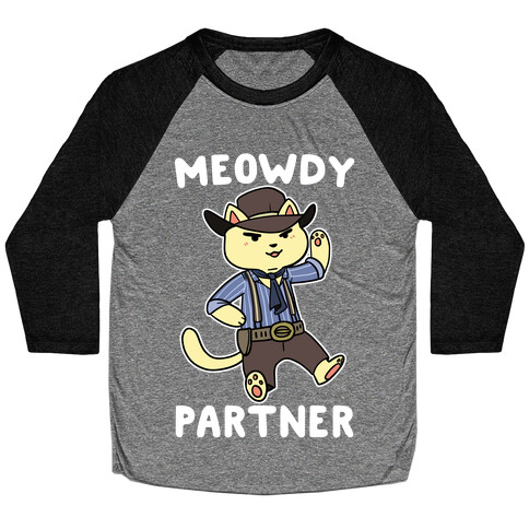 Meowdy, Partner - Arthur Morgan Baseball Tee