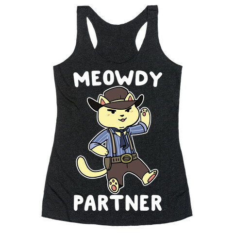 Meowdy, Partner - Arthur Morgan Racerback Tank Top