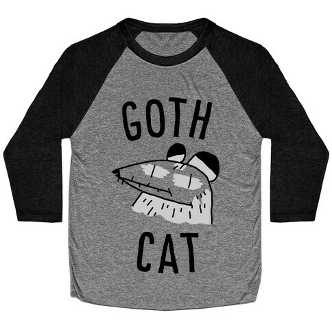Goth Cat Baseball Tee