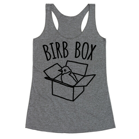 Birb Box Parody Racerback Tank Top