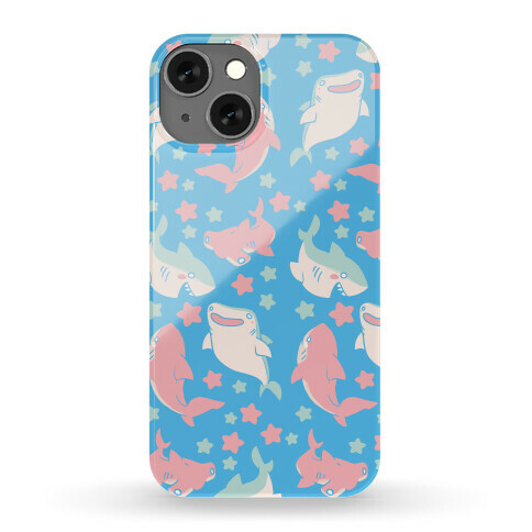 Happy Shark Pattern Phone Case