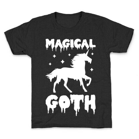 Magical Goth Unicorn Kids T-Shirt