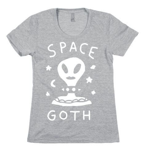 Space Goth Alien Womens T-Shirt