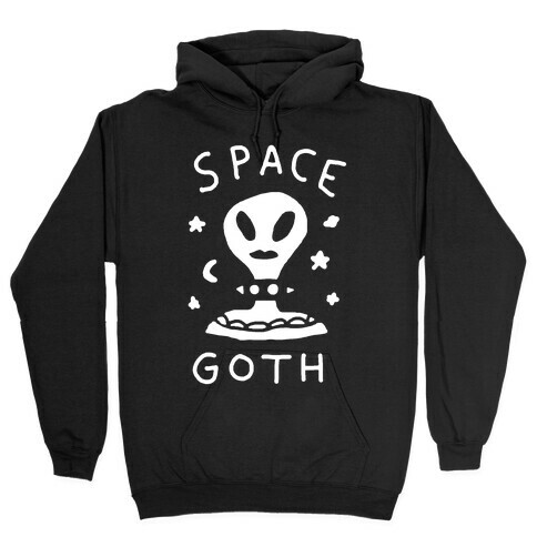 Space Goth Alien Hooded Sweatshirt