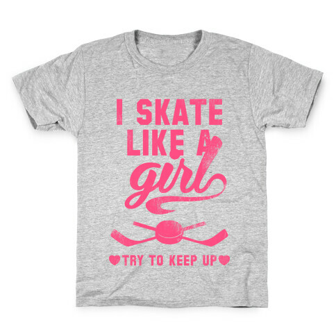 Yeah I Skate Like A Girl  Kids T-Shirt