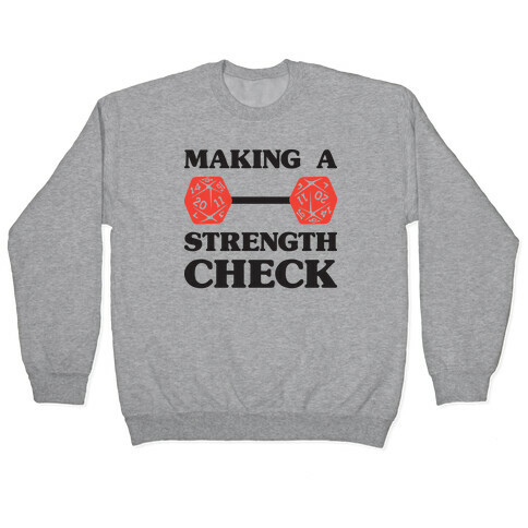 Making A Strength Check Pullover
