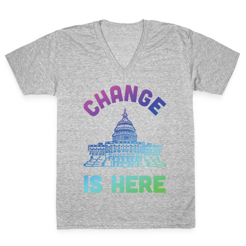 Change Is Here Congress V-Neck Tee Shirt