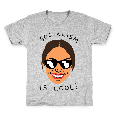 Socialism Is Cool Alexandria Ocasio-Cortez Kids T-Shirt