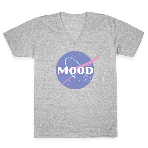 MOOD NASA Parody V-Neck Tee Shirt