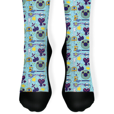 Kingdom Hearts pattern Sock