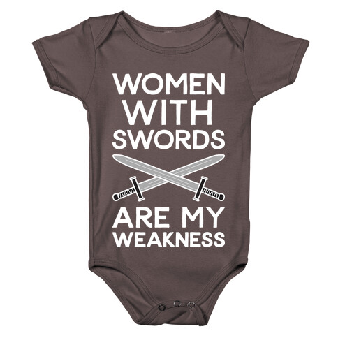 Women With Swords Are My Weakness Baby One-Piece