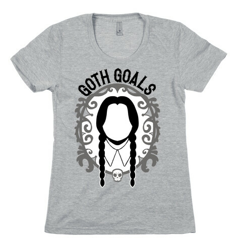 Wednesday Addams Goth Goals Womens T-Shirt