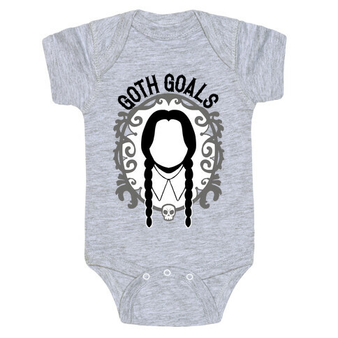 Wednesday Addams Goth Goals Baby One-Piece
