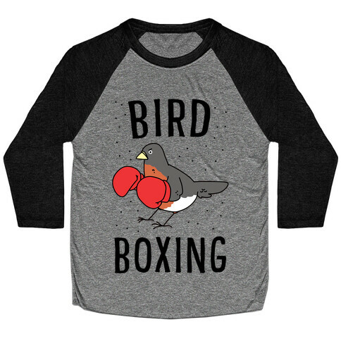 Bird Boxing Baseball Tee