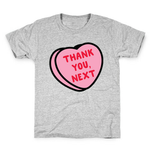 Thank You Next Pink Candy Heart Kids T-Shirt