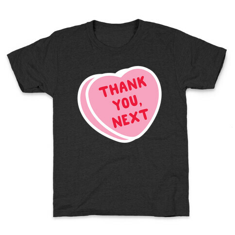 Thank You Next Pink Candy Heart Kids T-Shirt