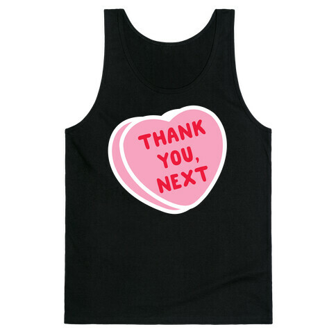 Thank You Next Pink Candy Heart Tank Top