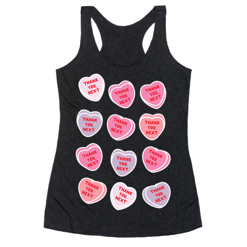 Thank You Next Candy Hearts Racerback Tank Top