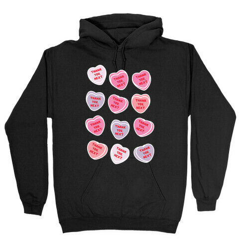 Thank You Next Candy Hearts Hooded Sweatshirt