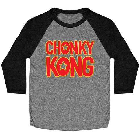 Chonky Kong Parody Baseball Tee