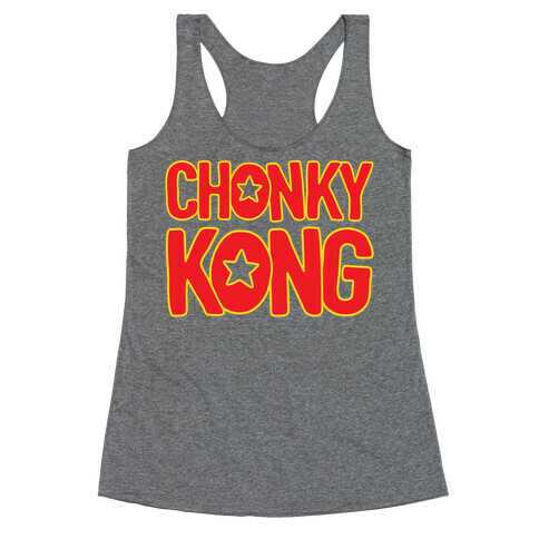 Chonky Kong Parody Racerback Tank Top