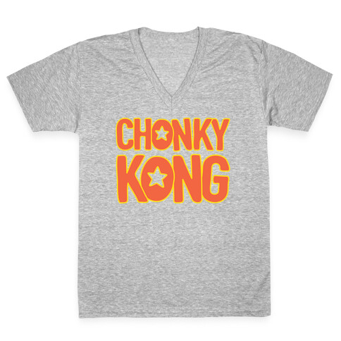 Chonky Kong Parody V-Neck Tee Shirt