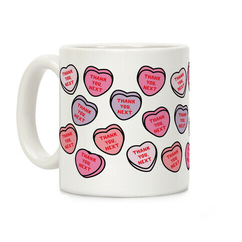 Thank You Next Candy Hearts Coffee Mug