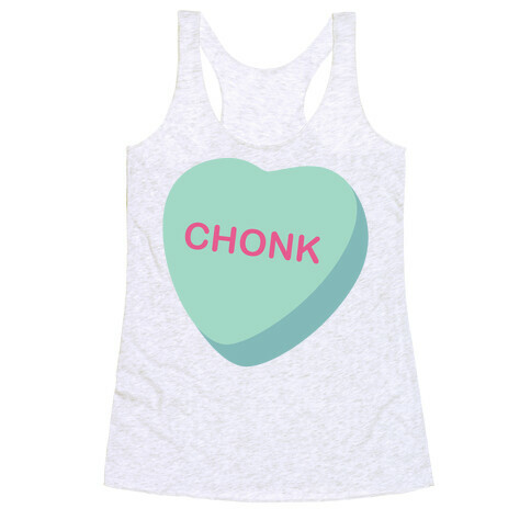 Chonk Candy Heart Racerback Tank Top