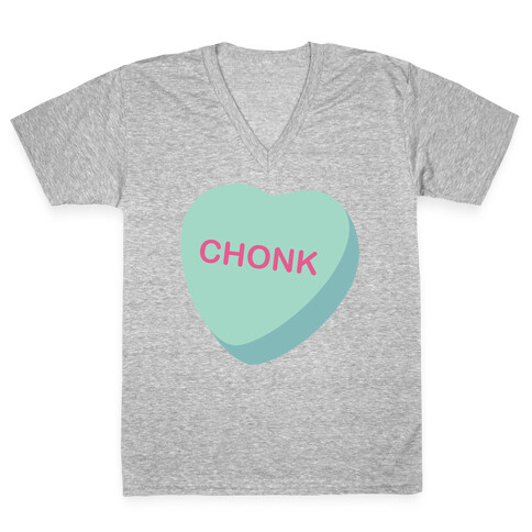 Chonk Candy Heart V-Neck Tee Shirt