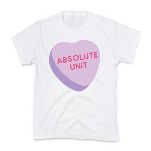 Absolute Unit Candy Heart Kids T-Shirt