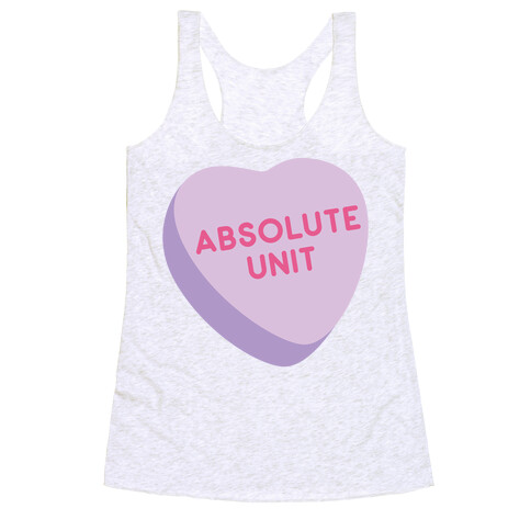 Absolute Unit Candy Heart Racerback Tank Top