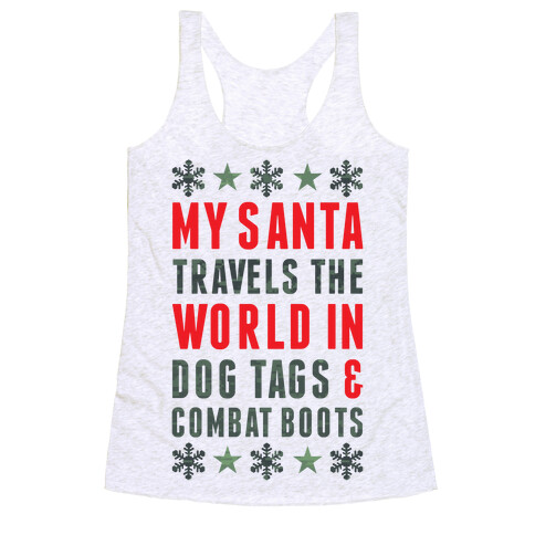 My Military Santa Racerback Tank Top