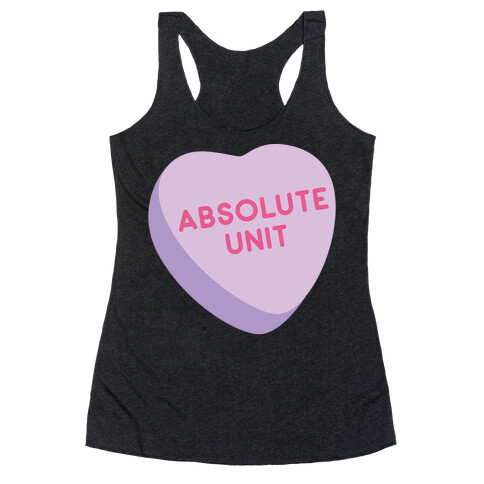 Absolute Unit Candy Heart Racerback Tank Top