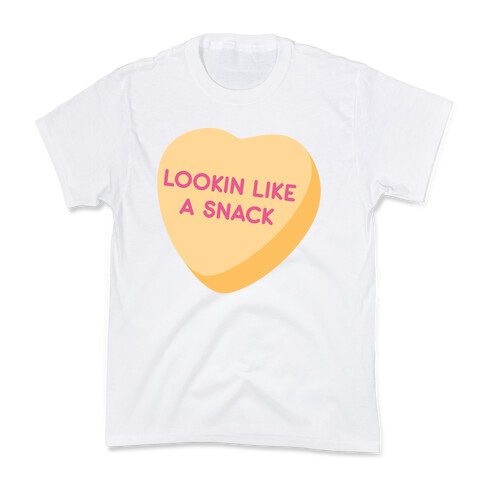 Lookin Like A Snack Candy Heart Kids T-Shirt