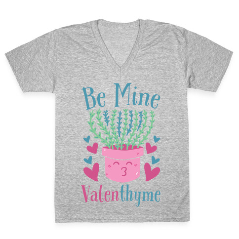 Be Mine, Valenthyme V-Neck Tee Shirt
