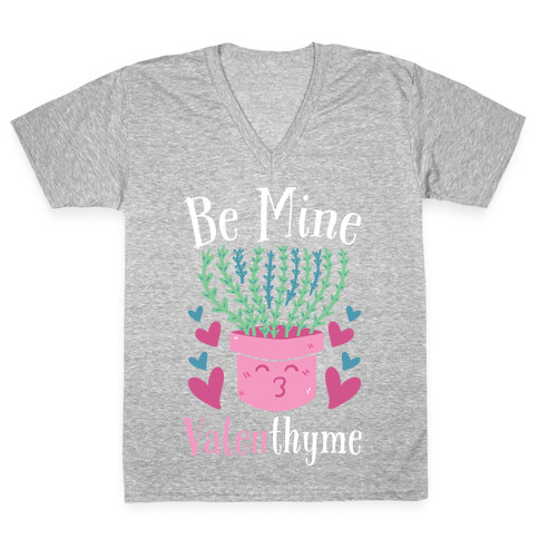 Be Mine, Valenthyme V-Neck Tee Shirt