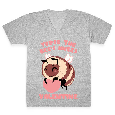 You're The Bee's Knees, Valentine V-Neck Tee Shirt
